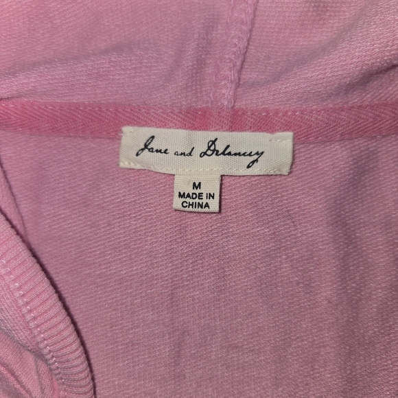 Jane And Delancey Pink Sleeveless Hooded Dress Swim Cover Up Size Medium - Picture 3 of 9